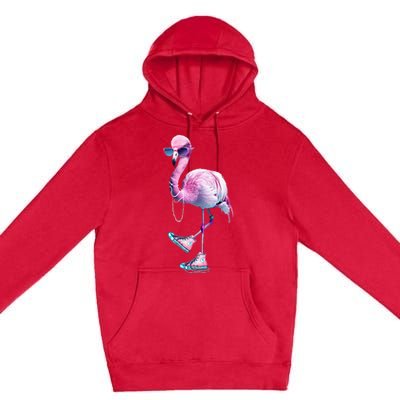 Flamingo Chucks And Pearls Funny Voting 2024 Premium Pullover Hoodie