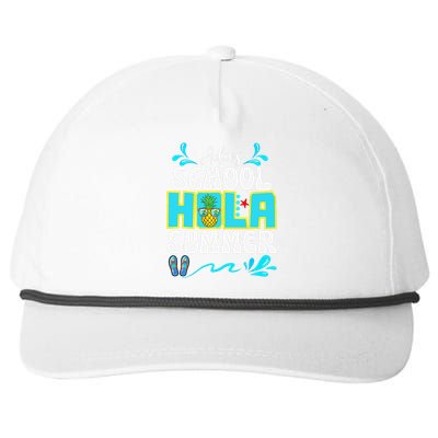 Funny Cute Adios School Hola Summer lovley Snapback Five-Panel Rope Hat