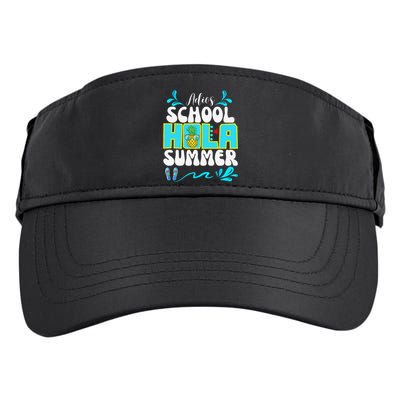 Funny Cute Adios School Hola Summer lovley Adult Drive Performance Visor