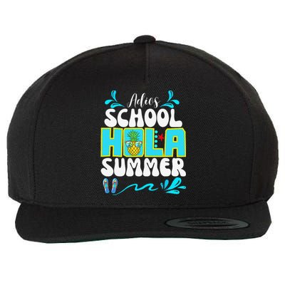 Funny Cute Adios School Hola Summer lovley Wool Snapback Cap