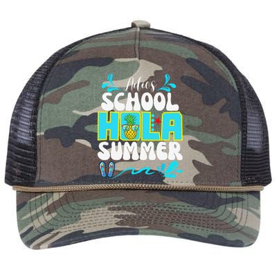 Funny Cute Adios School Hola Summer lovley Retro Rope Trucker Hat Cap