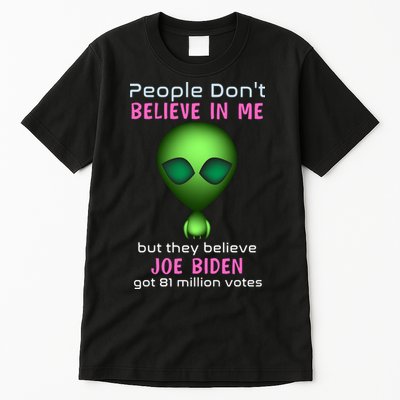 Funny Conservative Anti Biden Tooth Alien Tall T-Shirt