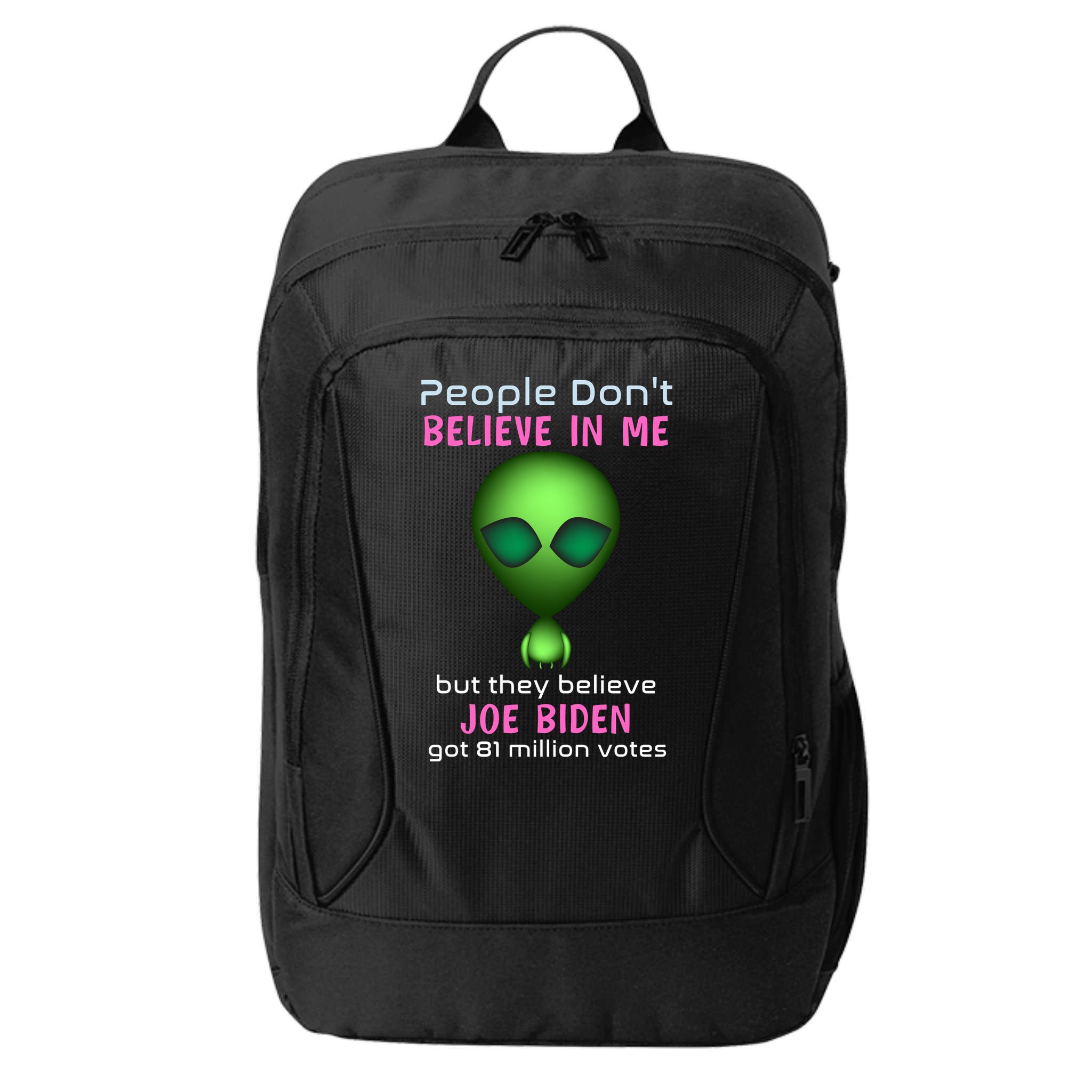 Funny Conservative Anti Biden Tooth Alien City Backpack