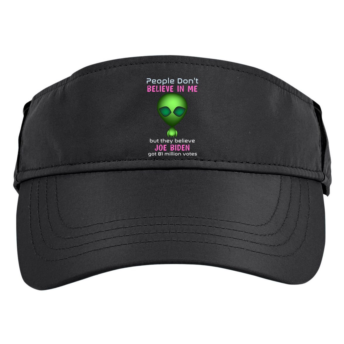 Funny Conservative Anti Biden Tooth Alien Adult Drive Performance Visor