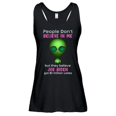 Funny Conservative Anti Biden Tooth Alien Ladies Essential Flowy Tank