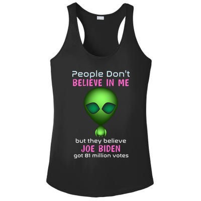Funny Conservative Anti Biden Tooth Alien Ladies PosiCharge Competitor Racerback Tank