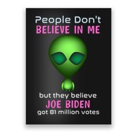 Funny Conservative Anti Biden Tooth Alien Poster