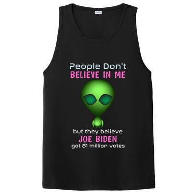 Funny Conservative Anti Biden Tooth Alien PosiCharge Competitor Tank