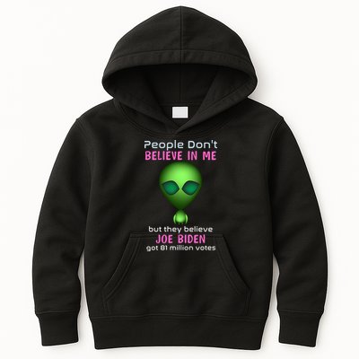 Funny Conservative Anti Biden Tooth Alien Kids Hoodie