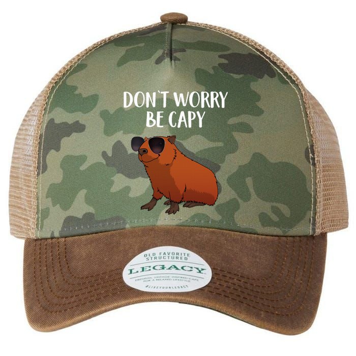 Funny Capybara Art For Cavy Rodent Lover Capybara Legacy Tie Dye Trucker Hat