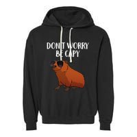 Funny Capybara Art For Cavy Rodent Lover Capybara Garment-Dyed Fleece Hoodie