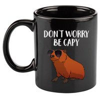 Funny Capybara Art For Cavy Rodent Lover Capybara 11oz C Handle Ceramic Mug