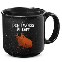 Funny Capybara Art For Cavy Rodent Lover Capybara 15oz Campfire Ceramic Mug