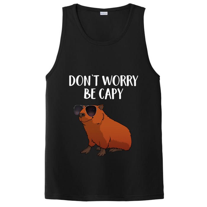 Funny Capybara Art For Cavy Rodent Lover Capybara PosiCharge Competitor Tank