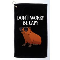 Funny Capybara Art For Cavy Rodent Lover Capybara Golf Towel