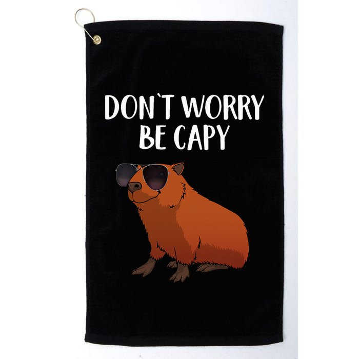 Funny Capybara Art For Cavy Rodent Lover Capybara Golf Towel