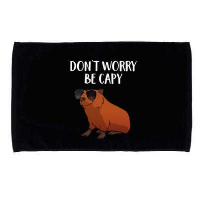 Funny Capybara Art For Cavy Rodent Lover Capybara Microfiber Hand Towel