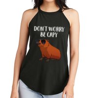 Funny Capybara Art For Cavy Rodent Lover Capybara Women's Perfect Tri Rocker Tank