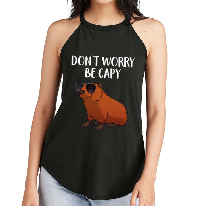 Funny Capybara Art For Cavy Rodent Lover Capybara Women's Perfect Tri Rocker Tank