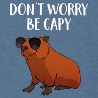 Funny Capybara Art For Cavy Rodent Lover Capybara Garment-Dyed Sweatshirt