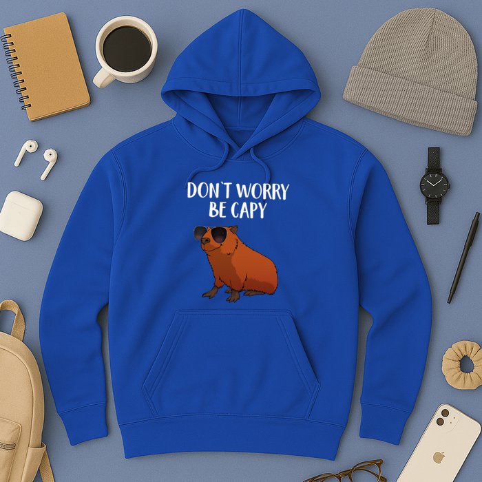 Funny Capybara Art For Cavy Rodent Lover Capybara Hoodie