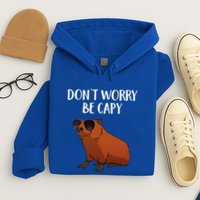 Funny Capybara Art For Cavy Rodent Lover Capybara Hoodie