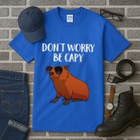 Funny Capybara Art For Cavy Rodent Lover Capybara Tall T-Shirt