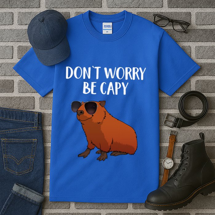 Funny Capybara Art For Cavy Rodent Lover Capybara Tall T-Shirt