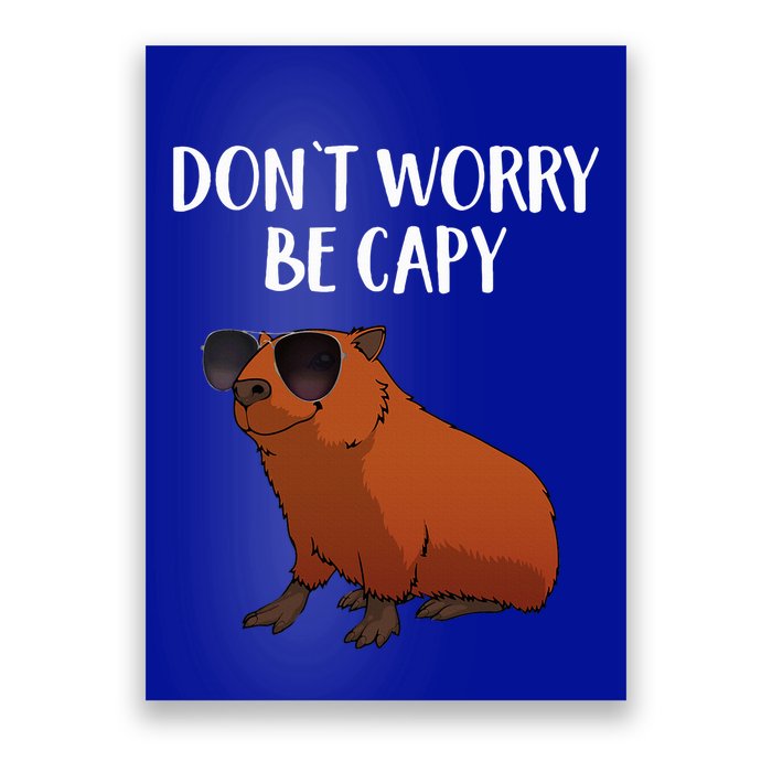 Funny Capybara Art For Cavy Rodent Lover Capybara Poster