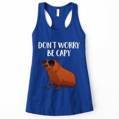 Funny Capybara Art For Cavy Rodent Lover Capybara Womens Tank Top
