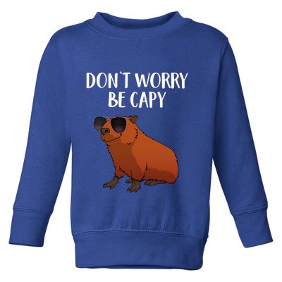 Funny Capybara Art For Cavy Rodent Lover Capybara Toddler Sweatshirt