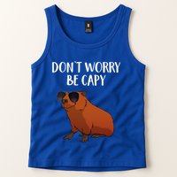 Funny Capybara Art For Cavy Rodent Lover Capybara Tank Top