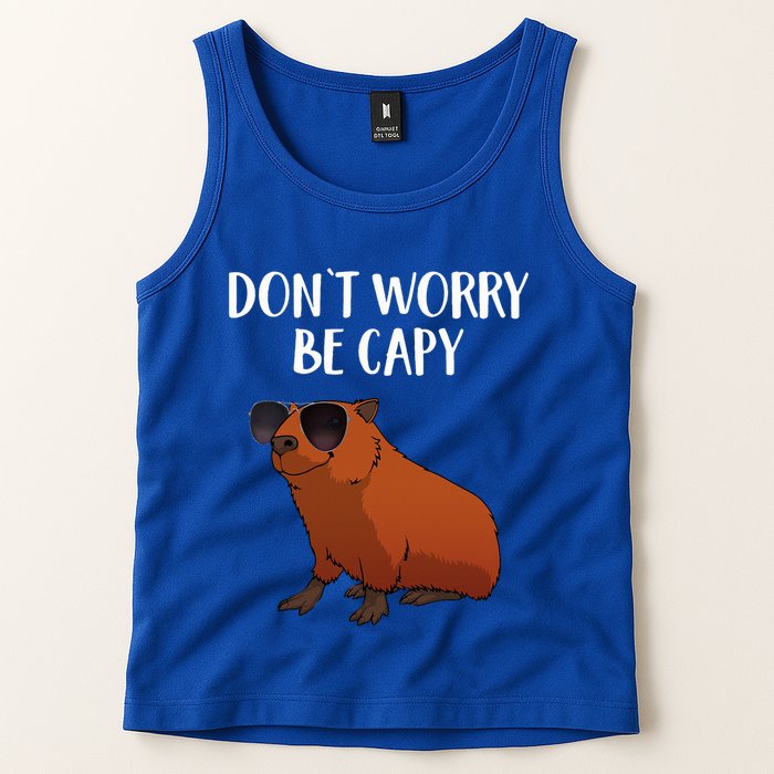 Funny Capybara Art For Cavy Rodent Lover Capybara Tank Top
