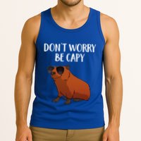 Funny Capybara Art For Cavy Rodent Lover Capybara Tank Top