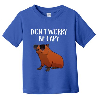 Funny Capybara Art For Cavy Rodent Lover Capybara Toddler T-Shirt