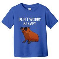 Funny Capybara Art For Cavy Rodent Lover Capybara Toddler T-Shirt