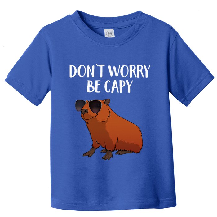 Funny Capybara Art For Cavy Rodent Lover Capybara Toddler T-Shirt