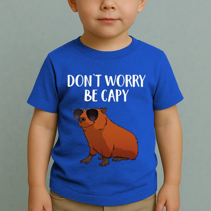 Funny Capybara Art For Cavy Rodent Lover Capybara Toddler T-Shirt