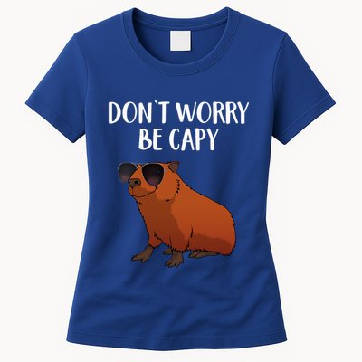 Funny Capybara Art For Cavy Rodent Lover Capybara Womens T-Shirt