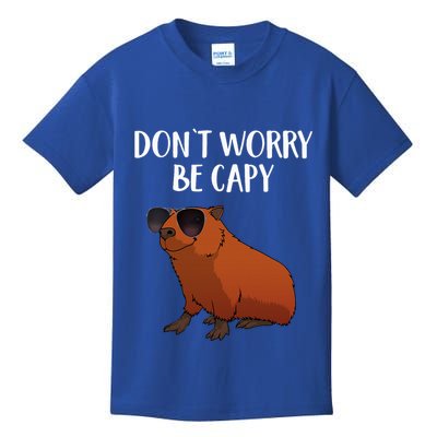 Funny Capybara Art For Cavy Rodent Lover Capybara Kids T-Shirt