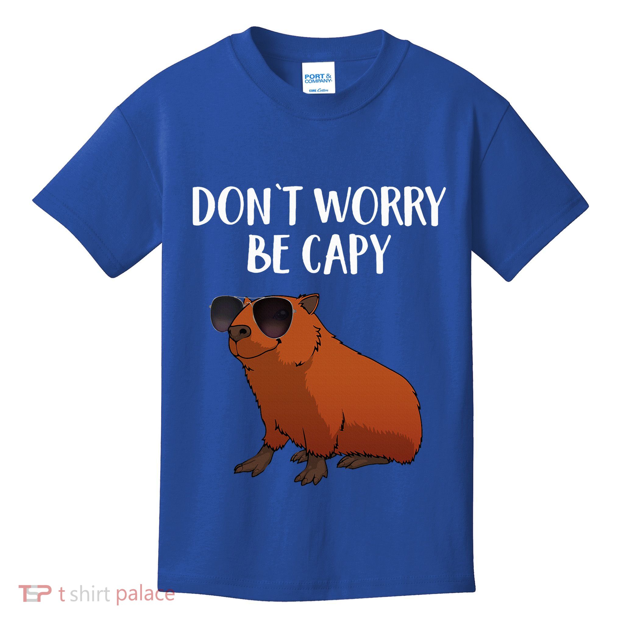 Funny Capybara Art For Cavy Rodent Lover Capybara Kids T-Shirt