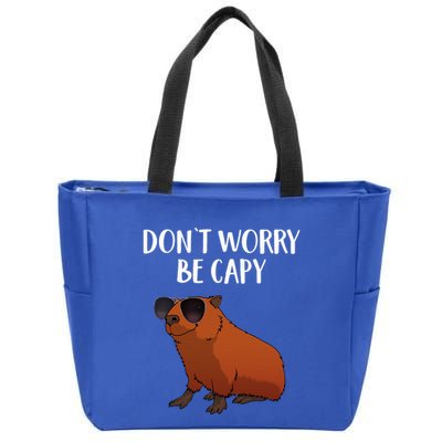 Funny Capybara Art For Cavy Rodent Lover Capybara Zip Tote Bag