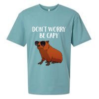 Funny Capybara Art For Cavy Rodent Lover Capybara Sueded Cloud Jersey T-Shirt