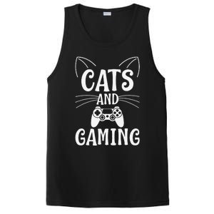 Funny Cats And Gaming Cat Lover Gamer Gift PosiCharge Competitor Tank