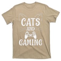 Funny Cats And Gaming Cat Lover Gamer Gift T-Shirt