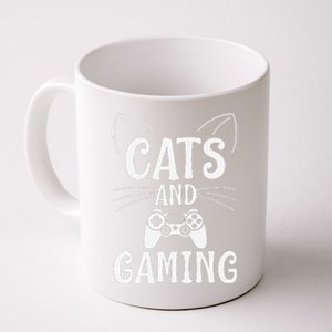 Funny Cats And Gaming Cat Lover Gamer Gift Coffee Mug