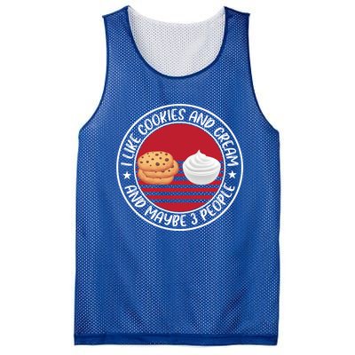 Funny Cookies And Cream Saying Baking Love Gift Mesh Reversible Basketball Jersey Tank