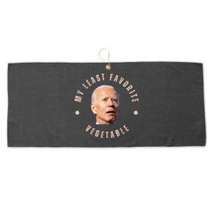 Funny Conservative Anti Biden My Least Favorite Vegetable Large Microfiber Waffle Golf Towel