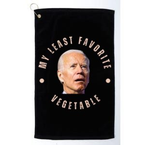 Funny Conservative Anti Biden My Least Favorite Vegetable Platinum Collection Golf Towel