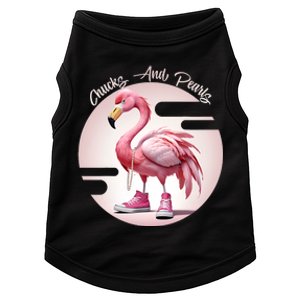 Flamingo Chucks And Pearls Comma La Kamala Doggie Tank